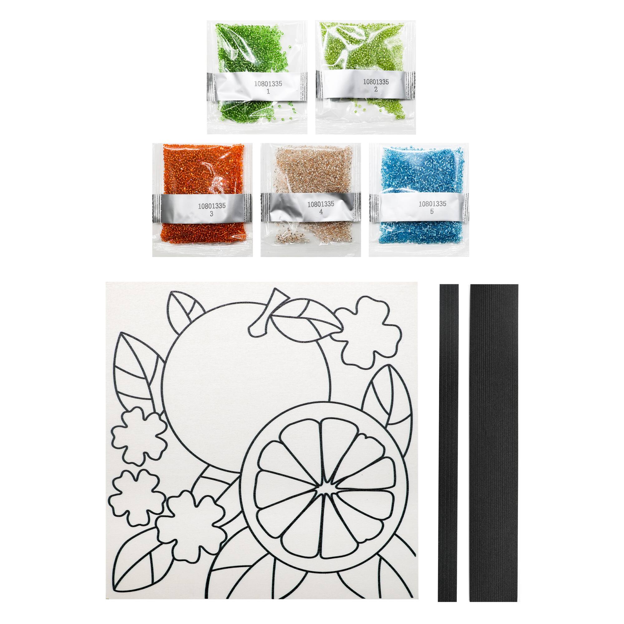 10" x 10" Oranges Bead Art Kit by Make Market®